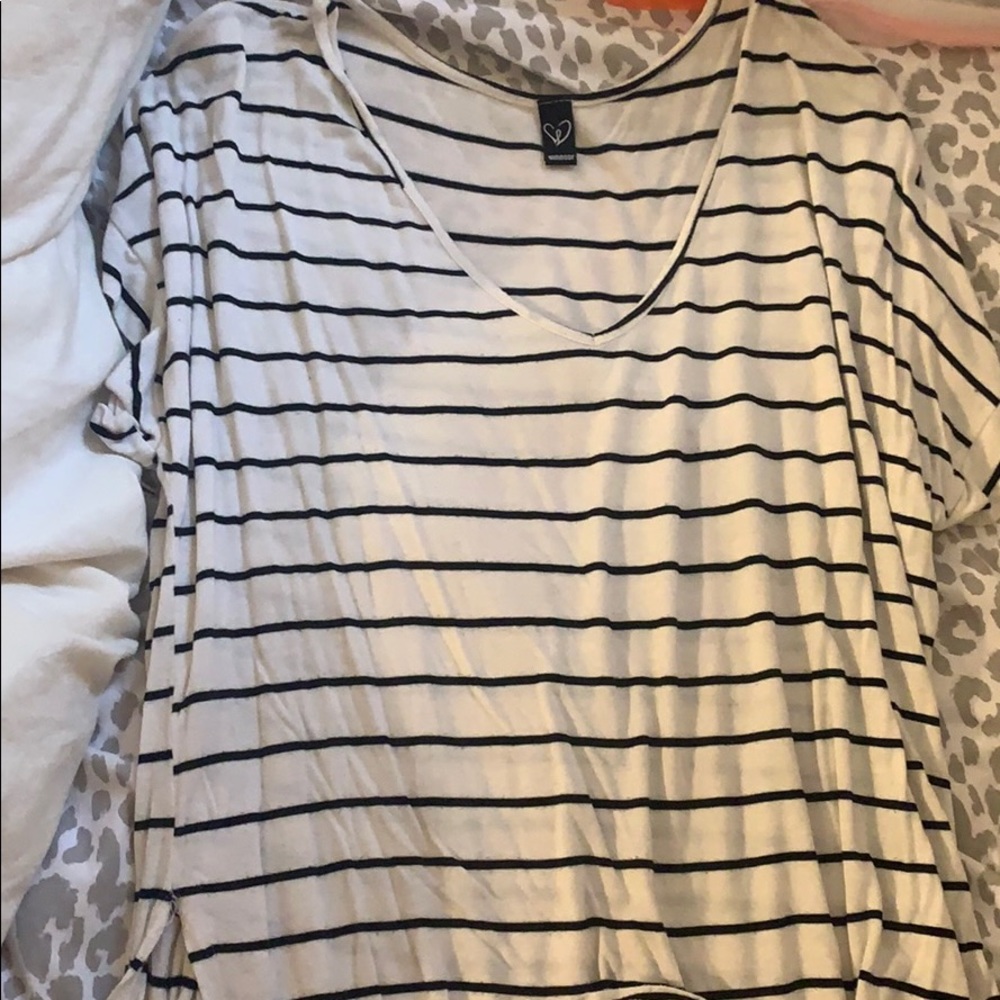 Windsor Black and White Striped Top